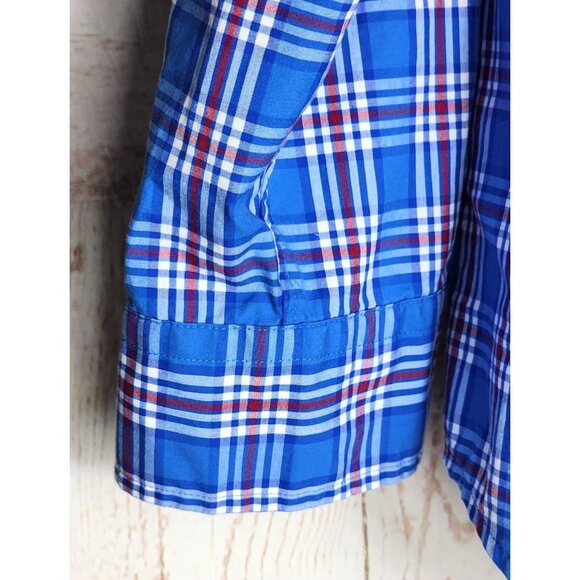 Vineyard Vines By Shep & Ian Classic Fit Tucker 100% Cotton Blue Plaid Shirt - Picture 11 of 16